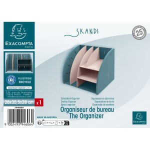 Exacompta 394606D Organiseur de bureau Skandi Bleu Pacifique Nude