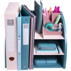 Exacompta 394606D Organiseur de bureau Skandi Bleu Pacifique Nude