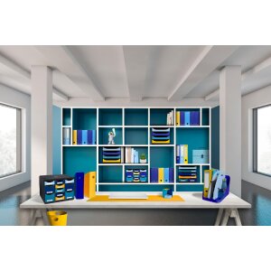 Exacompta 3500383D FLEX BOX Bee Blue Bleu marine Bleu clair