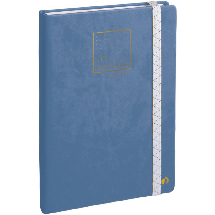 Quo Vadis Life Journal Dots Carnet de notes bleu 15x21 cm papier Clairefontaine