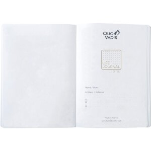 Quo Vadis Life Journal Dots Carnet de notes bleu 15x21 cm papier Clairefontaine