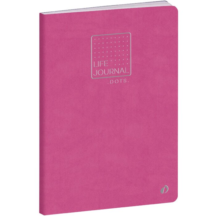 Quo Vadis Life Journal Dots Carnet de notes rose 15x21 cm papier Clairefontaine