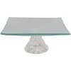 Clayre Eef Décoration Coupe en verre Transparent 15x15x7 cm Plat de service Moderne