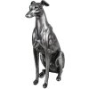 Clayre & Eef 6PR5068 Décoration Chien Couleur argent 20x10x30 cm