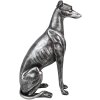 Clayre & Eef 6PR5068 Décoration Chien Couleur argent 20x10x30 cm