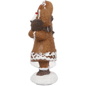 Clayre & Eef 6PR4306 Décoration Bonhomme de pain dépices, set de 2 pièces 2x2x5 cm