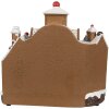 Clayre Eef Décoration de Noël Maison en pain dépices LED Musique 33x17x30 cm Marron