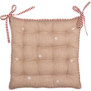 Clayre Eef Coussin de chaise 40x40x4 cm Marron Maison en...