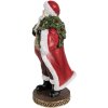 Clayre & Eef 6PR4278 Figurine du Père Noël Rouge 13x10x23 cm Polyrésine Classique