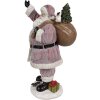 Clayre & Eef Figurine de Père Noël Rose 43 cm Décoration de Noël en polyrésine