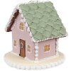 Clayre Eef Maison en pain dépices 12 cm Rose Polyrésine Décoration de Noël