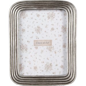 Clayre & Eef 2F1169 Cadre photo argent 17x2x22 cm...