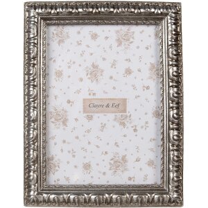 Clayre & Eef 2F1172 Cadre photo argent 17x2x22 cm /...