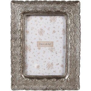 Clayre & Eef 2F1179 Cadre photo 16x2x21 cm Argent...