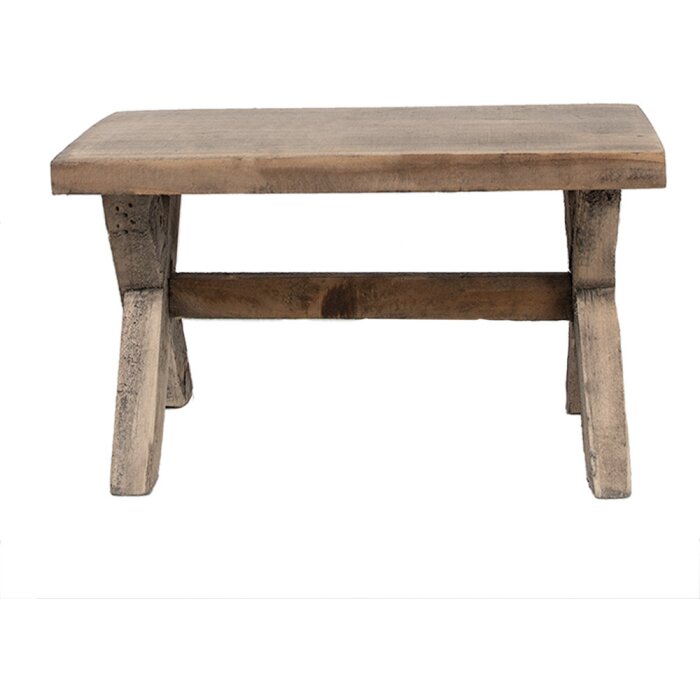 Clayre & Eef 6H2315 Table de plante en bois brun 24x13x14 cm style bohème