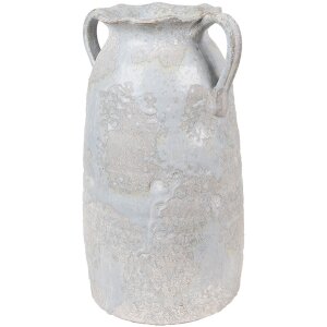 Clayre & Eef Vase 19x16x28 cm Gris Terracotta Décoration style maison de campagne