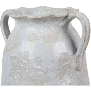 Clayre & Eef Vase 19x16x28 cm Gris Terracotta Décoration style maison de campagne