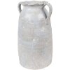 Clayre & Eef Vase 19x16x28 cm Gris Terracotta Décoration style maison de campagne