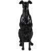 Clayre & Eef 6PR5069 Figurine décorative Chien noir 20x10x30 cm Polyrésine