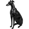 Clayre & Eef 6PR5069 Figurine décorative Chien noir 20x10x30 cm Polyrésine