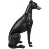 Clayre & Eef 6PR5069 Figurine décorative Chien noir 20x10x30 cm Polyrésine