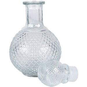 Clayre & Eef Carafe Rétro Vintage Transparent Ø 11x21 cm 525 ml