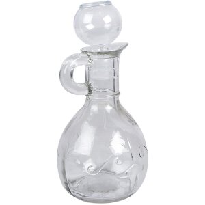 Clayre & Eef 6GL4898 Carafe en verre Ø 8x15 cm...