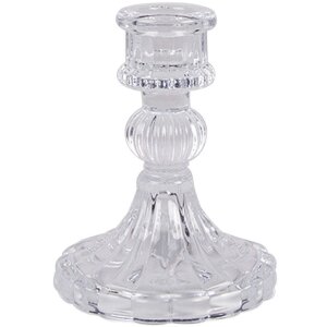 Clayre & Eef 6GL4907 Bougeoir Transparent Verre...