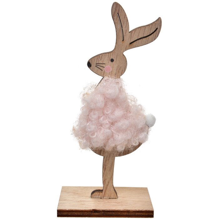 Clayre & Eef 65632 Décoration Lapin 5x4x12 cm