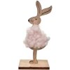 Clayre & Eef 65632 Décoration Lapin 5x4x12 cm