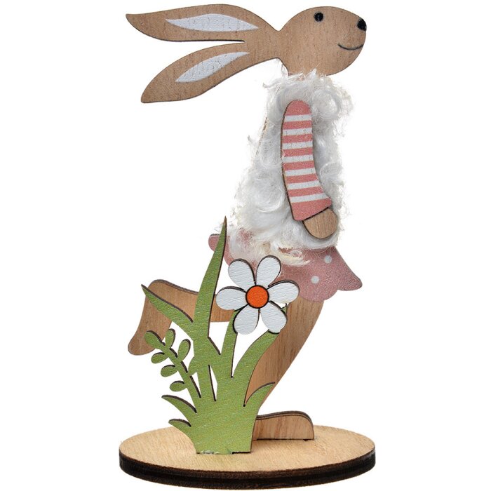 Clayre & Eef 65635 Décoration Lapin 6x4x12 cm