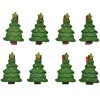 Clayre & Eef 65639 Agrafe avec arbre de Noël set 8 2x1x4 cm