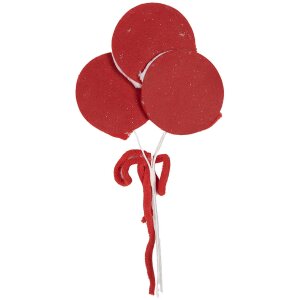 Clayre & Eef 65854 Décoration Lollipop 15x1x30 cm rouge blanc Plastique