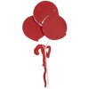 Clayre & Eef 65854 Décoration Lollipop 15x1x30 cm rouge blanc Plastique