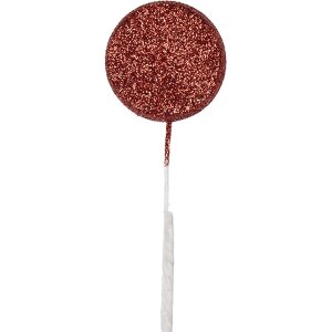 Clayre & Eef 65867 Décorations de Noël Lollipop rouge blanc 6x2x40 cm Plastique