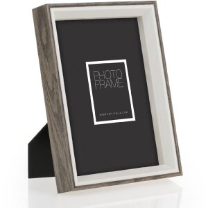 ZEP Cadre photo Essen 10x15 cm Marron Bois avec support et verre transparent