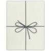 ZEP Box Piacenza B 32x32x4 cm Boîte cadeau avec ruban Gris