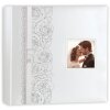 ZEP Album photo de mariage Margaret 32x32 cm Motif de roses Ornementation de nœuds