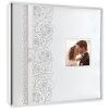 ZEP Album photo de mariage Margaret 32x32 cm Motif de roses Ornementation de nœuds