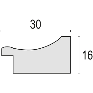 ZEP Polysterol Cadre photo Arles blanc 20x30 cm