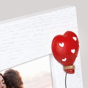 ZEP Felicia cadre photo 10x15 cm blanc bois avec application ballon