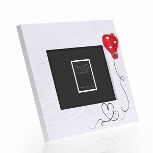 ZEP Felicia cadre photo 10x15 cm blanc bois avec application ballon