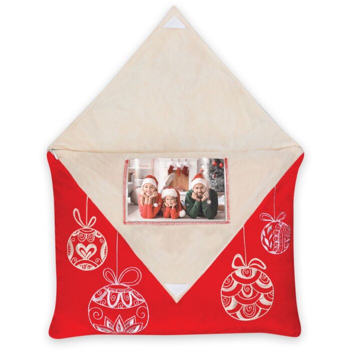 ZEP ZZY35 Neve Cadre photo Coussin Rouge Beige 10x15 cm