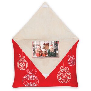 ZEP ZZY35 Neve Cadre photo Coussin Rouge Beige 10x15 cm