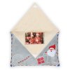 Coussin photo de Noël en forme denveloppe Tissu peluche 10x15 cm avec velcro