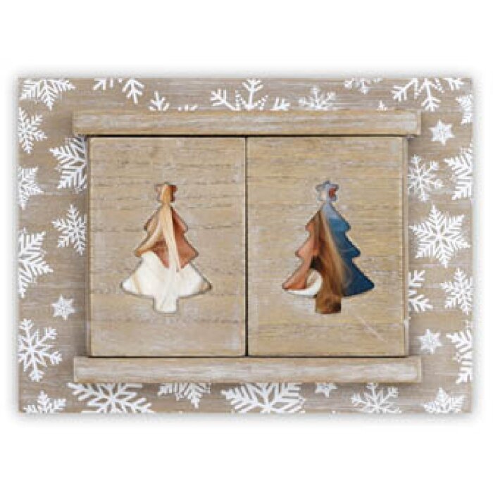 ZEP VP2264 Valtellina A Cadre photo en bois 10x15 cm brun blanc