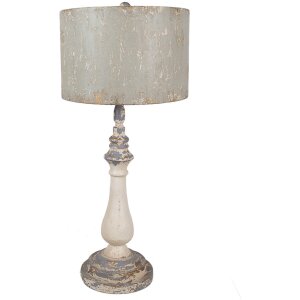 Clayre & Eef 5LMC0040 Lampe de table Fer Beige Gris...