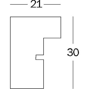 Walther Stockholm cadre en bois 18x24 gris MDF profilé bloc passe-partout