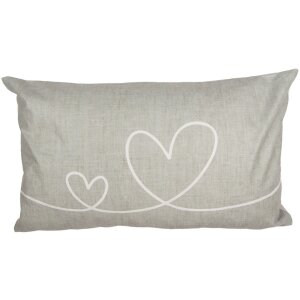 Clayre & Eef CHS36 Housse de coussin Beige Vert Motif...