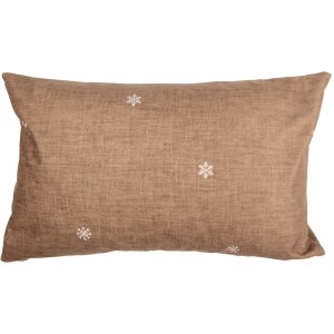 Clayre & Eef GBB36 Housse de coussin Marron Blanc...